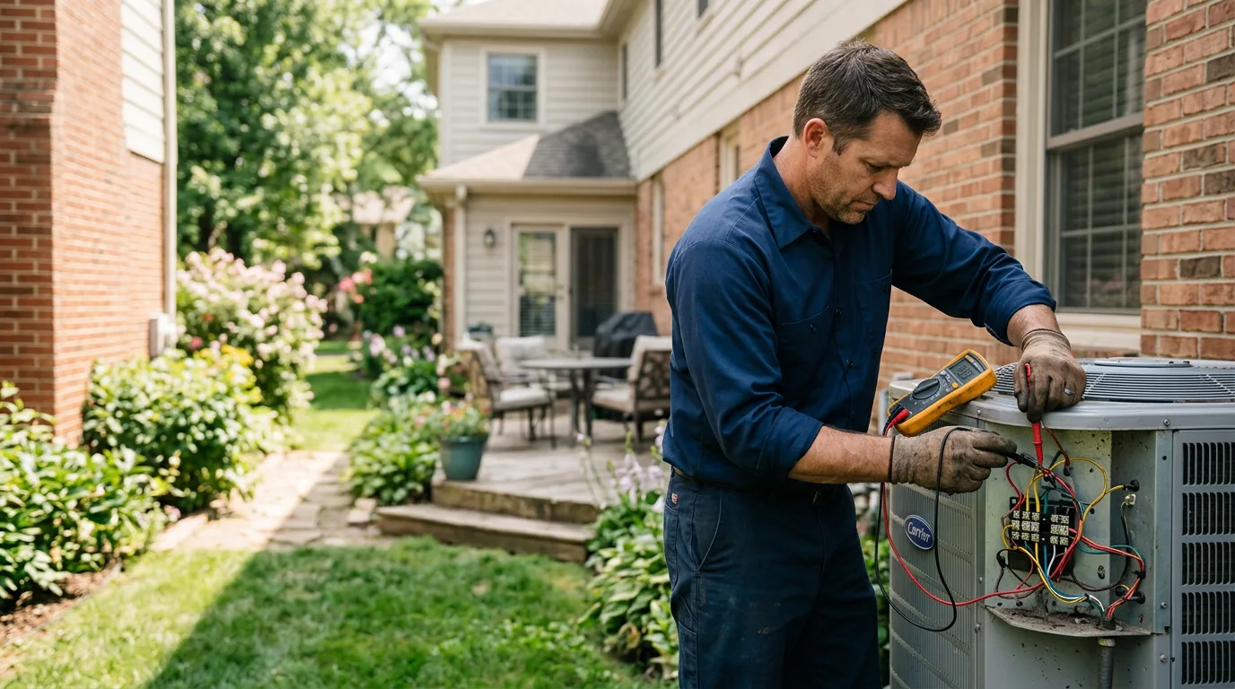 HVAC technician working near Green Sulphur Springs, WV